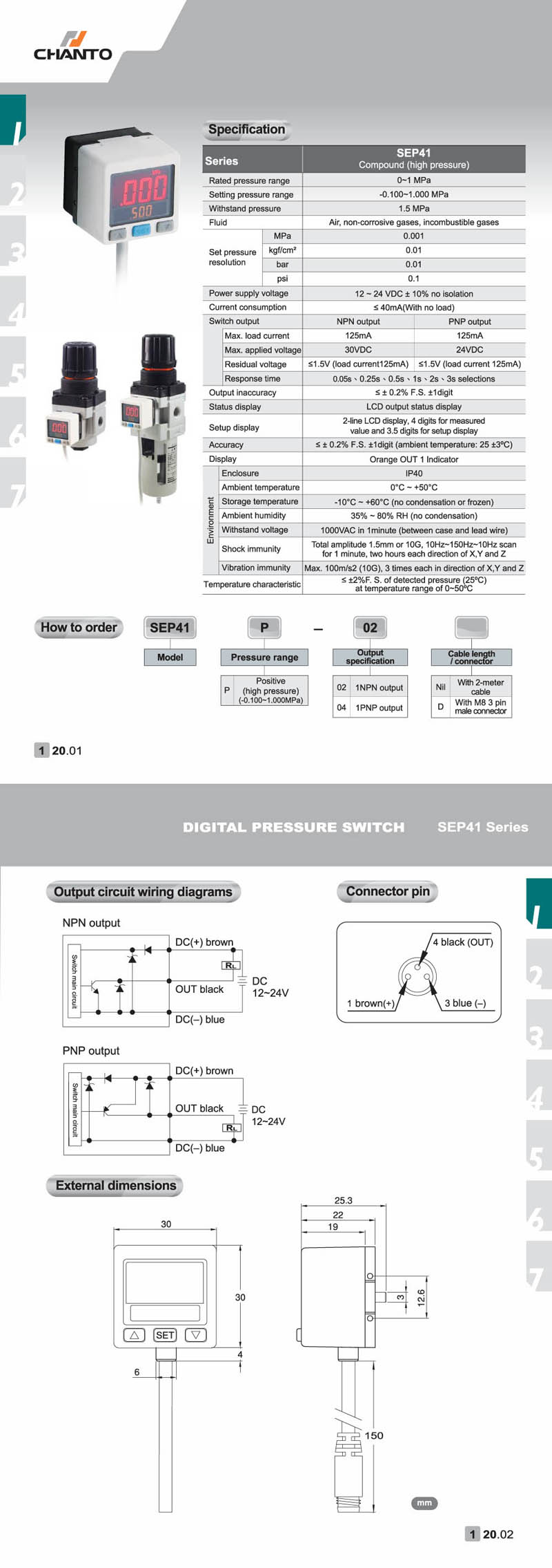 SEP41 Digital Pressure Switch